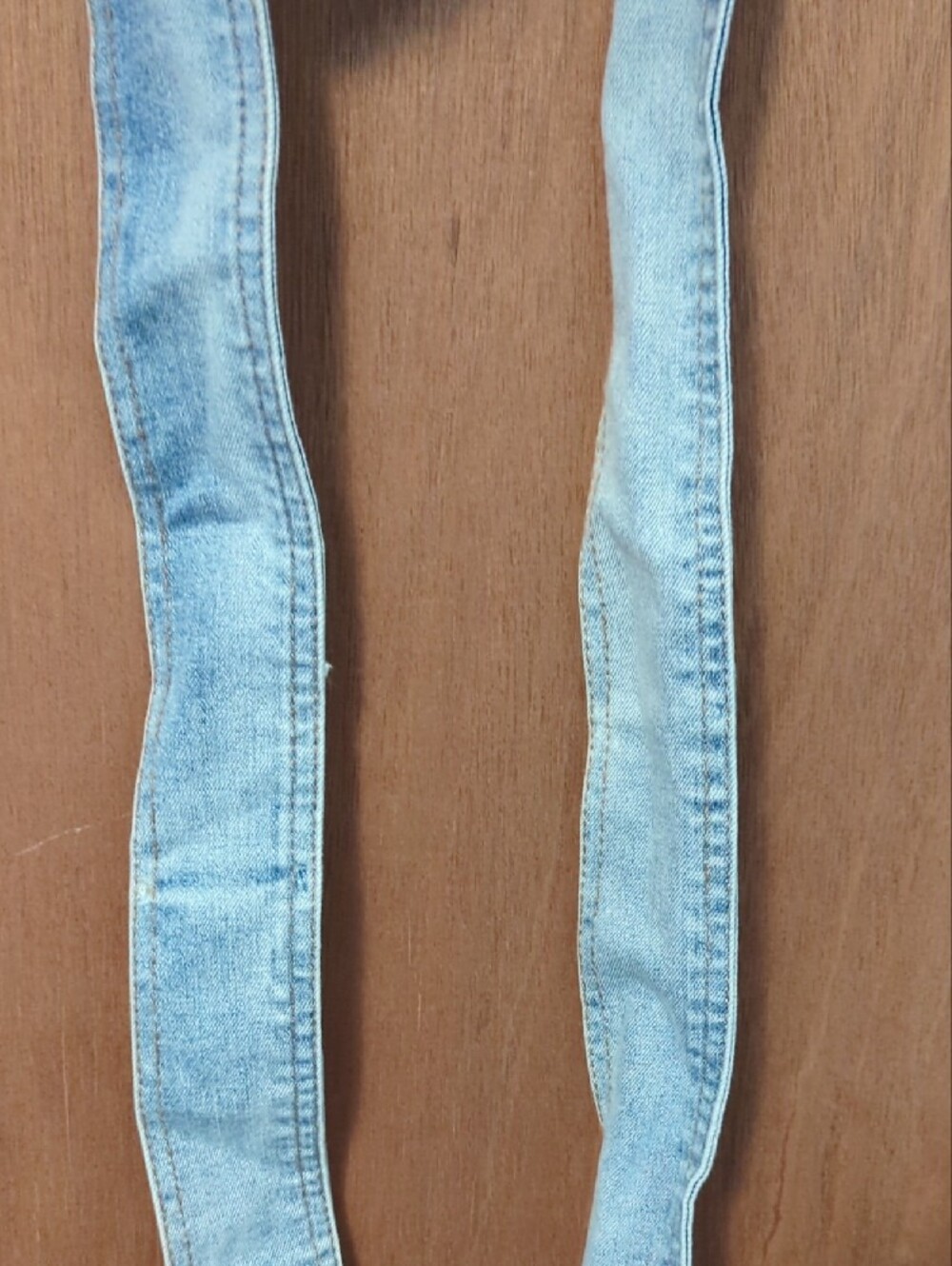 Forever 21 Light Blue Denim Puff-Sleeve Corset Top - Picture 8 of 13